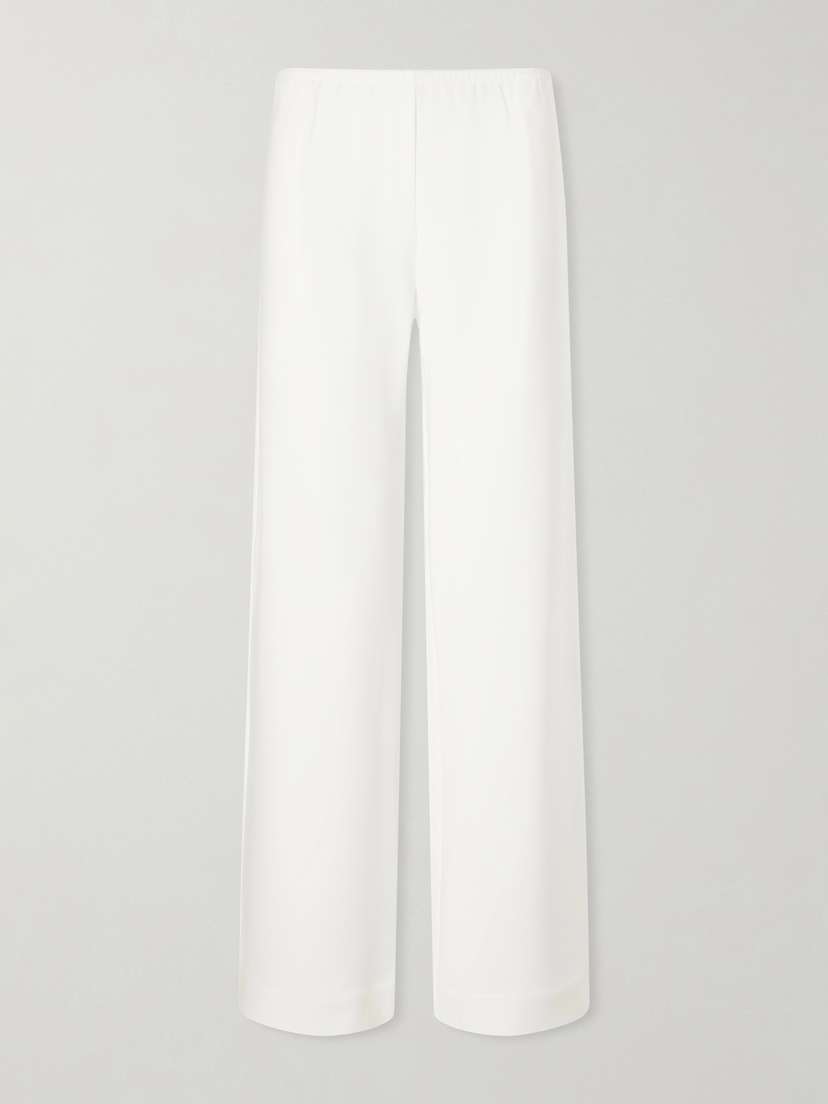 LESET Arielle Crepe Wide-leg Pants