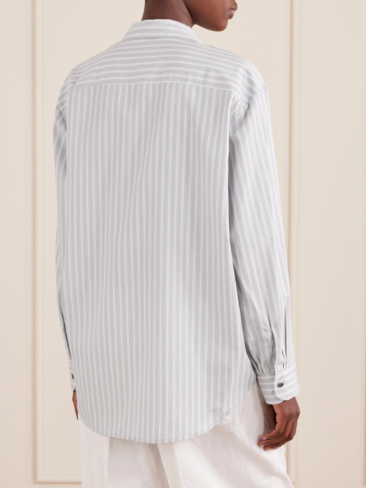 Yoshi Striped Cotton-Blend Shirt