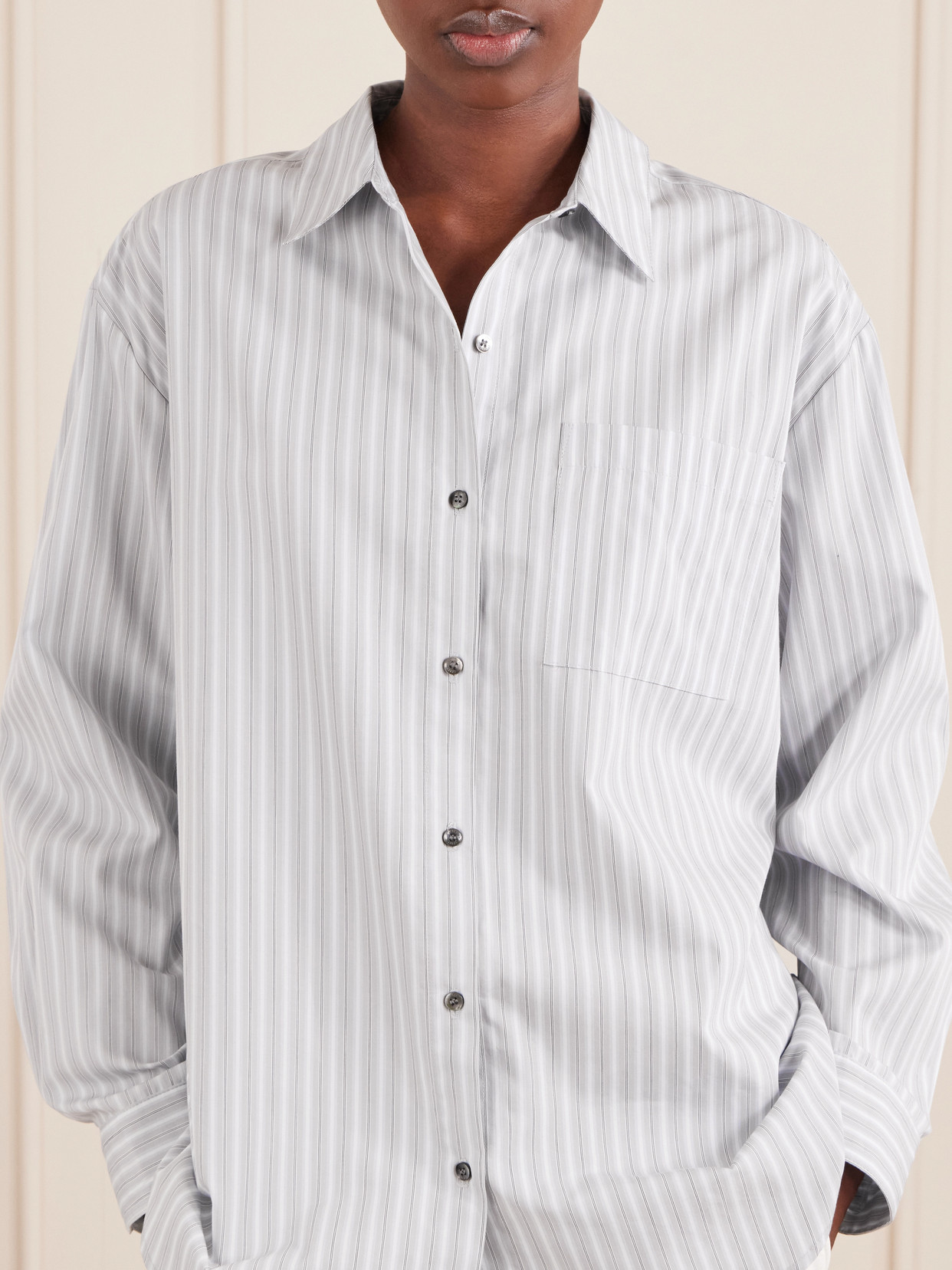 Yoshi Striped Cotton-Blend Shirt