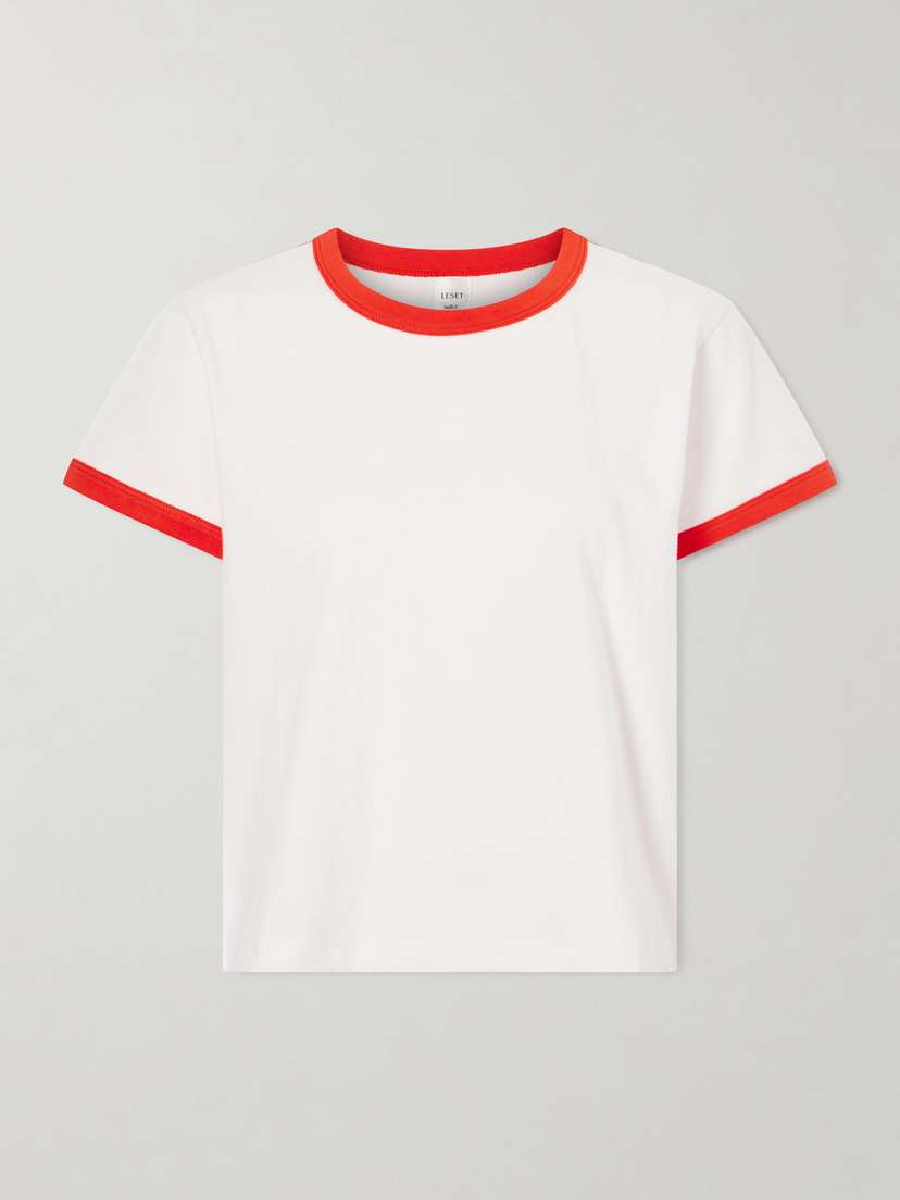 LESET Margo Cotton-jersey T-shirt | Thumbnail 5 LESET Margo Cotton-jersey T-shirt | Thumbnail 5