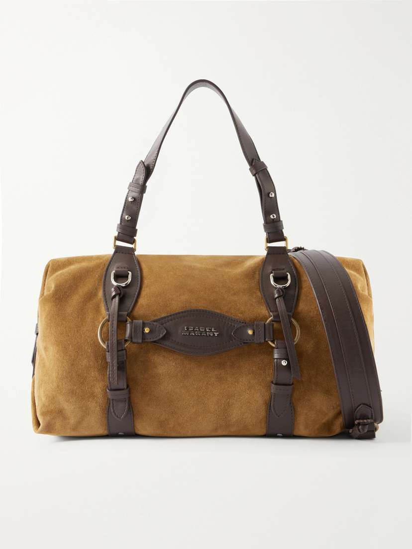 Isabel Marant Tilpa Suede And Leather-trimmed Weekend Bag