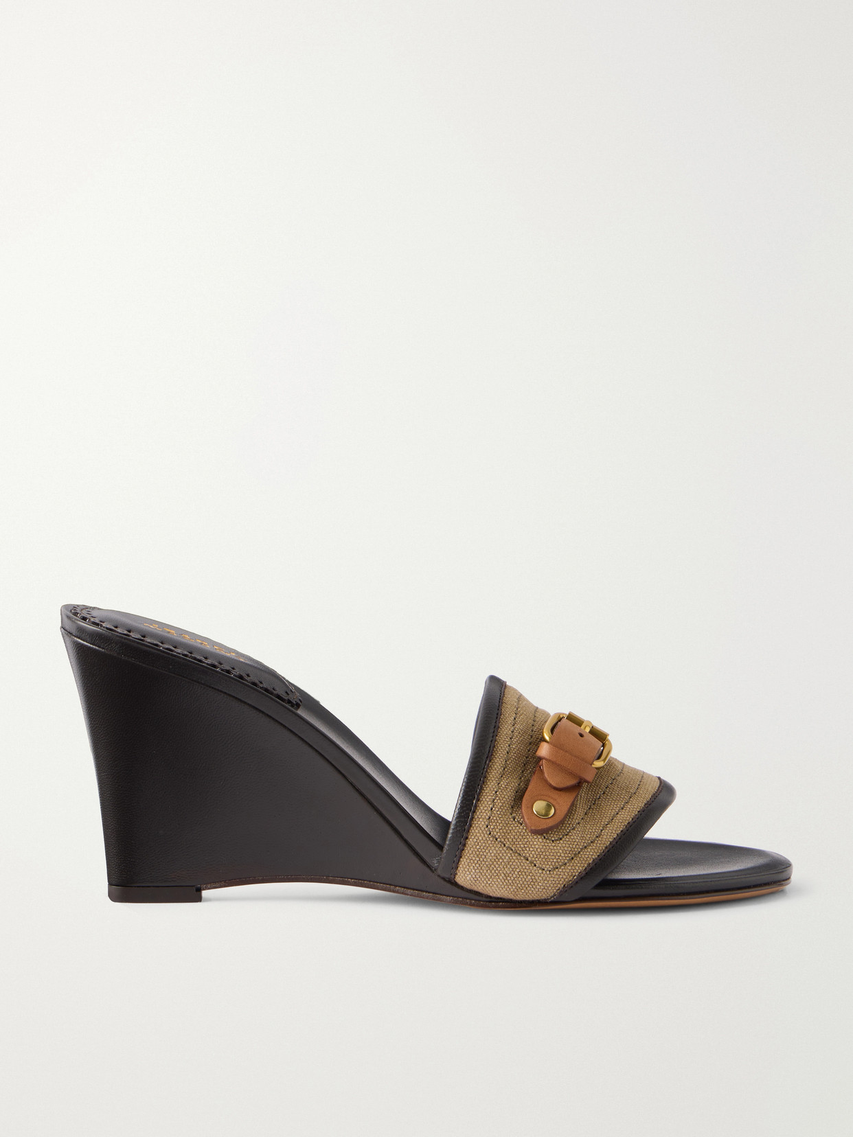 Abryel Buckled Canvas And Sandals