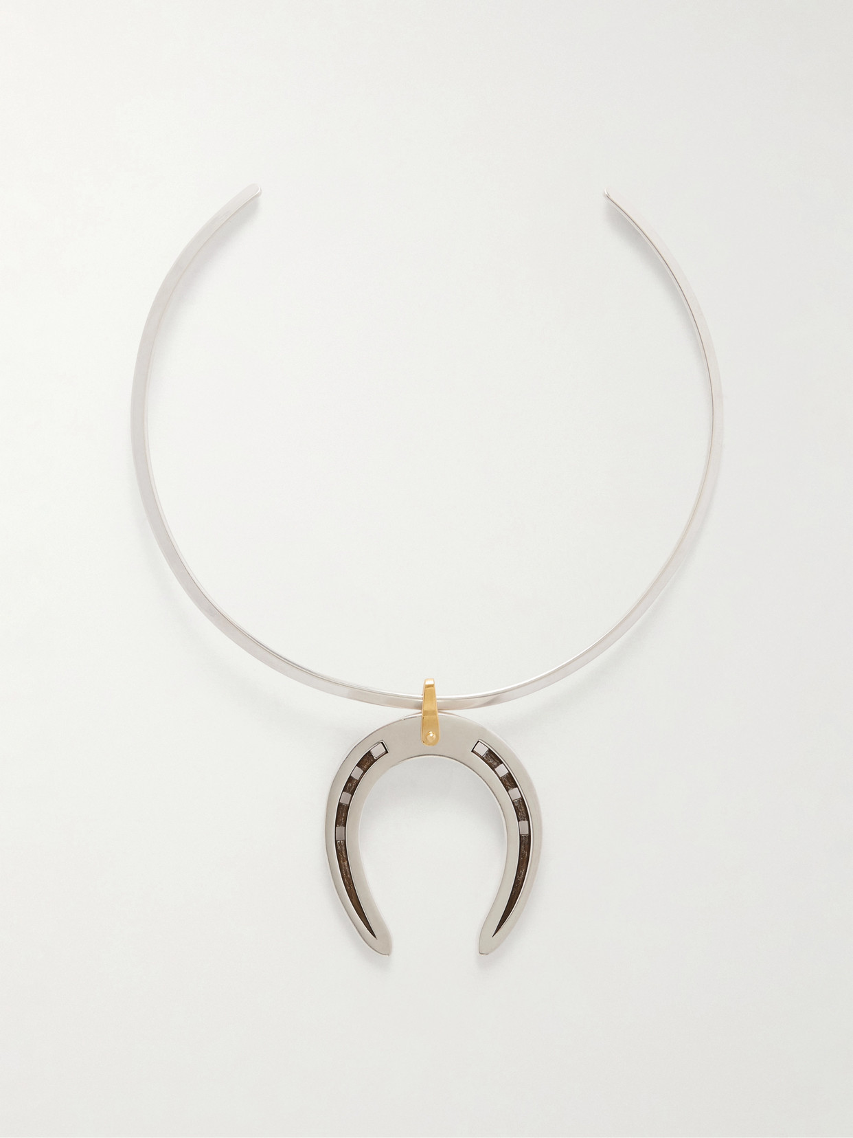 Isabel Marant Byrne Silver-tone Necklace In Purple