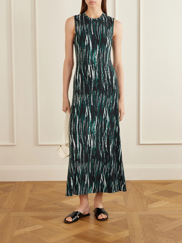Proenza Schouler White Label Jordyn printed jersey midi dress