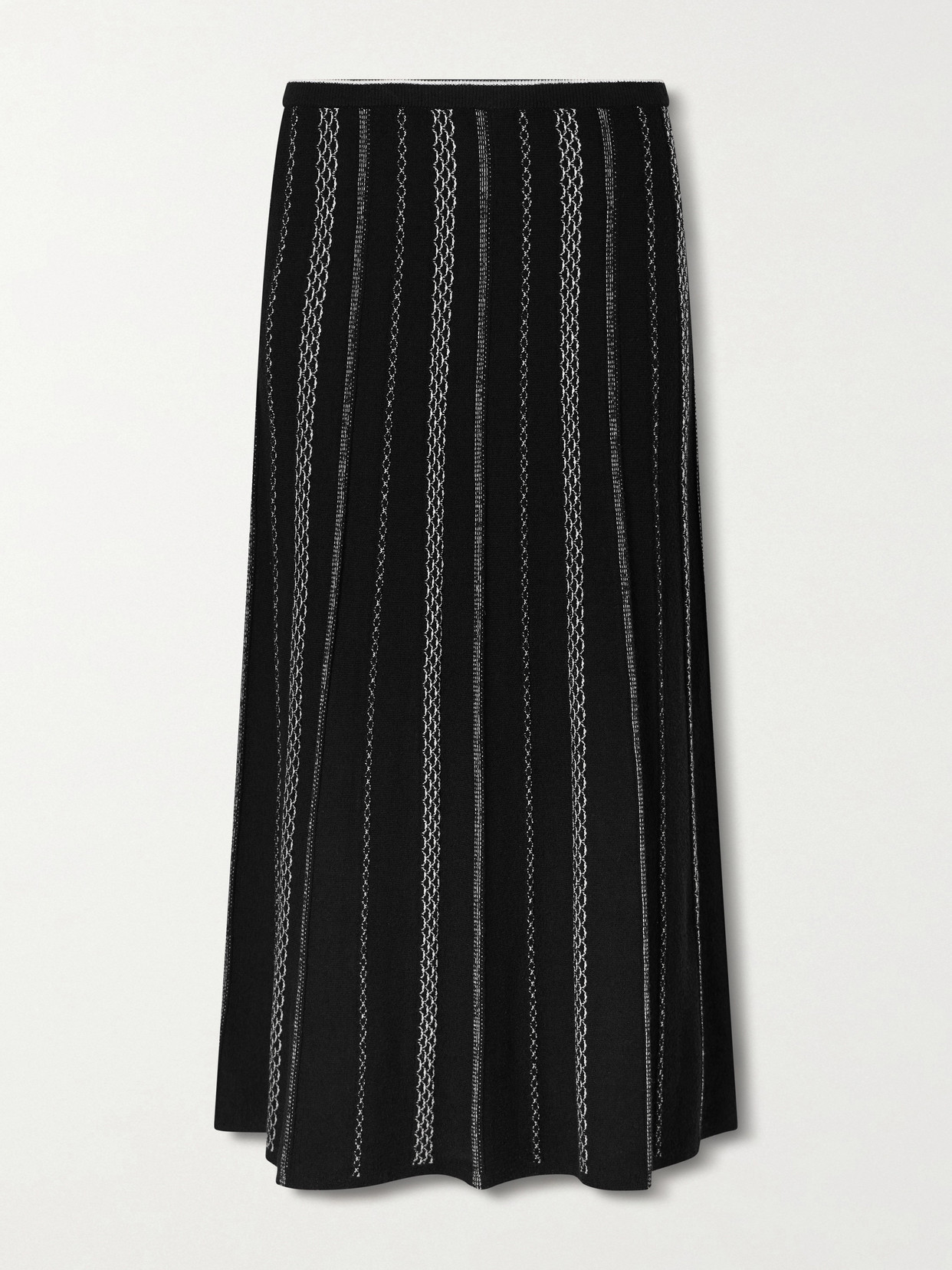 White Label - Morena Striped Jacquard-Knit Maxi Skirt