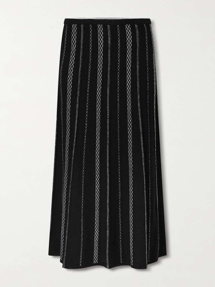 Proenza Schouler White Label Morena Striped Jacquard-knit Maxi Skirt