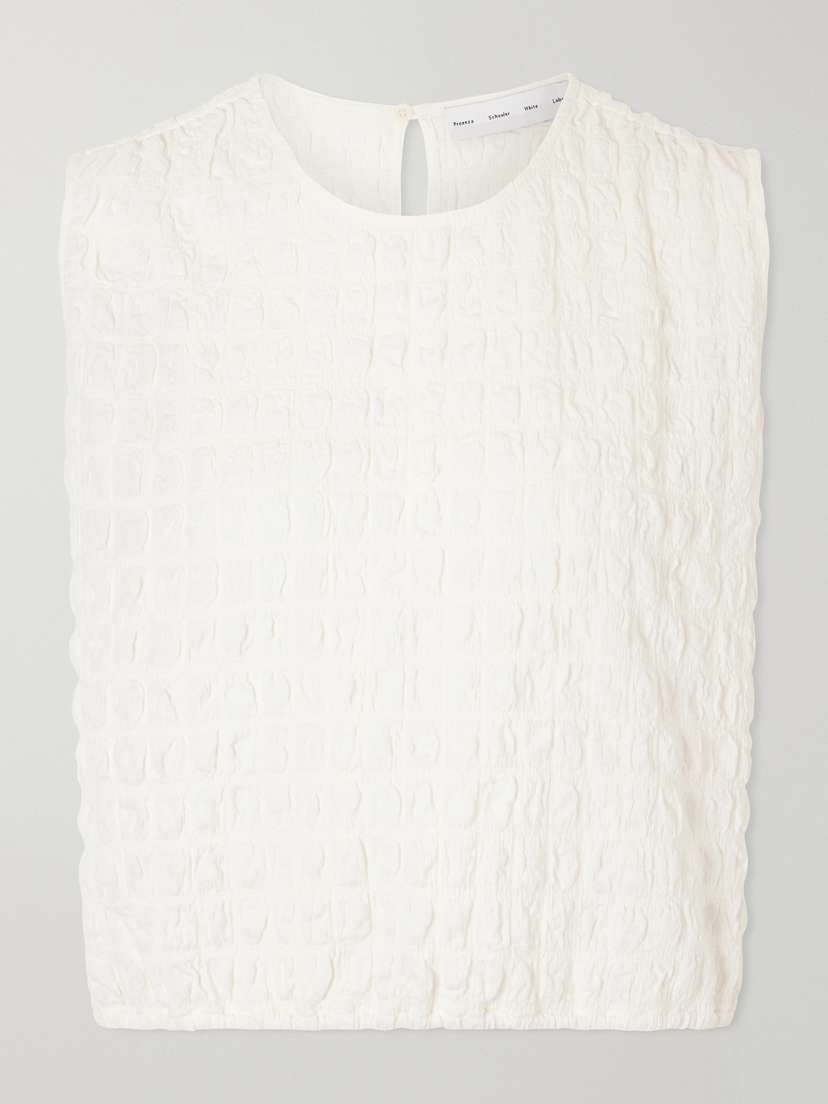 Proenza Schouler White Label Bradley Textured Jersey Tank Top