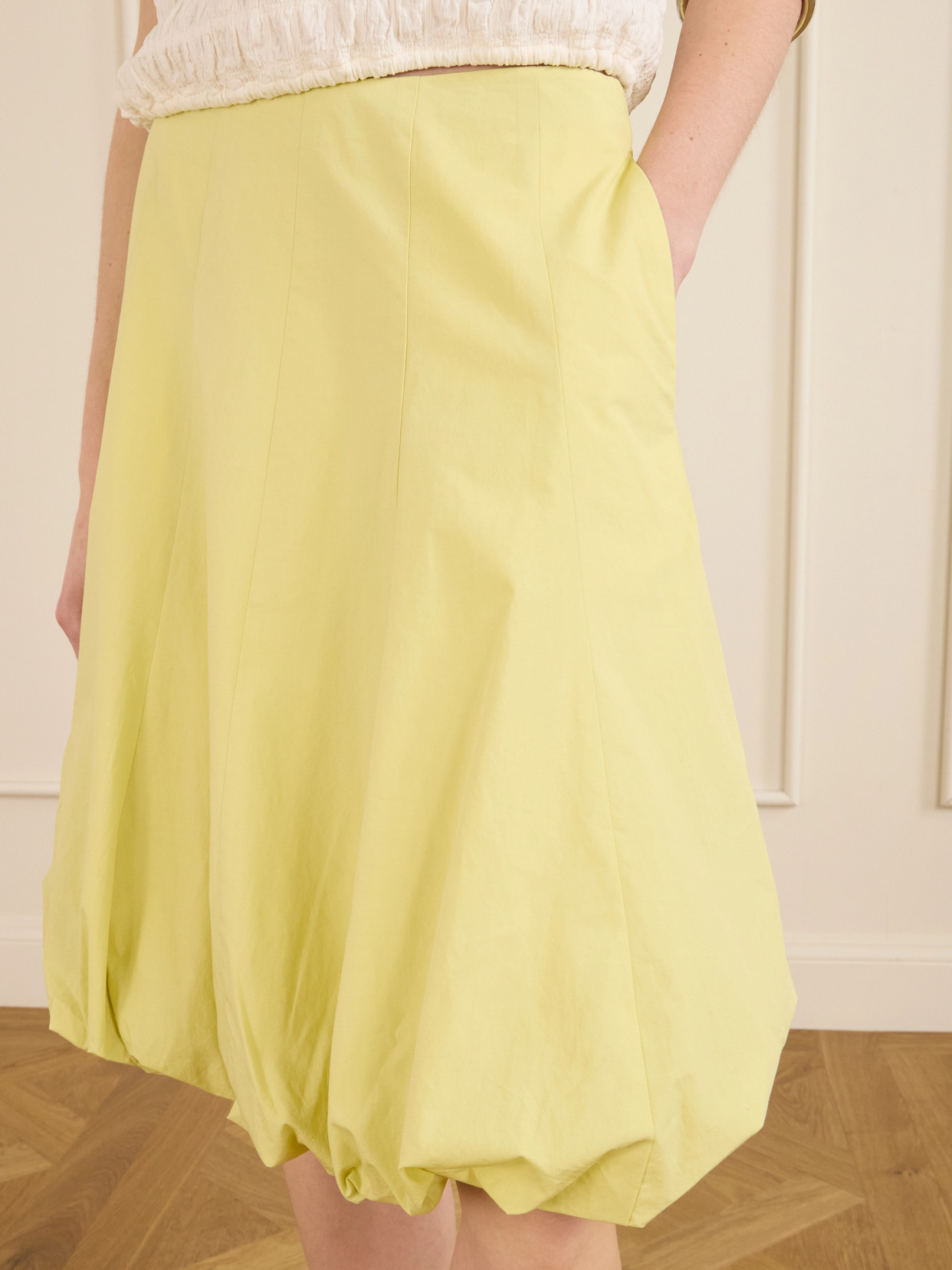 White Label - Kyra Cotton-Poplin Midi