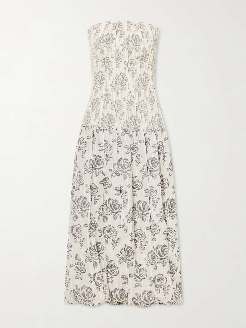 Kallmeyer Blanche Floral-brocade Gown