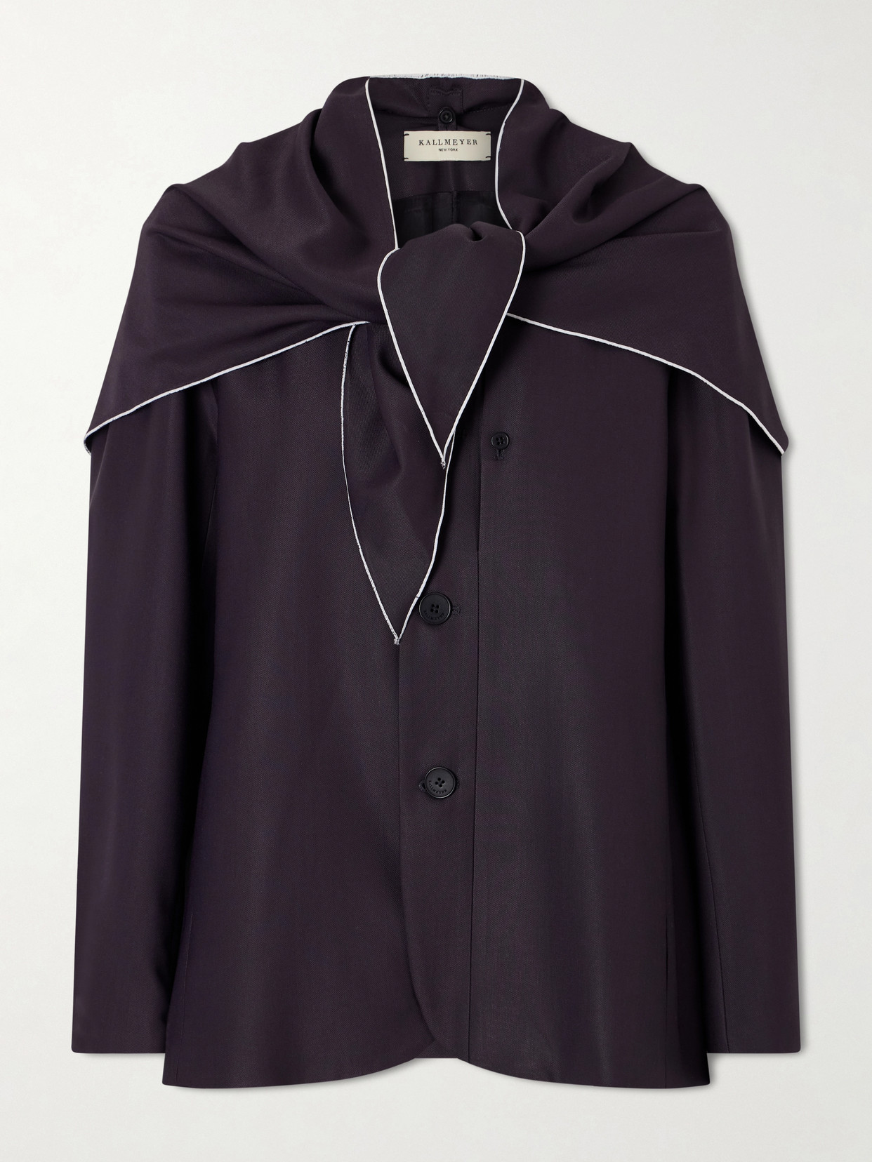 Kallmeyer Jamie Tie-detailed Cady Blazer In Black