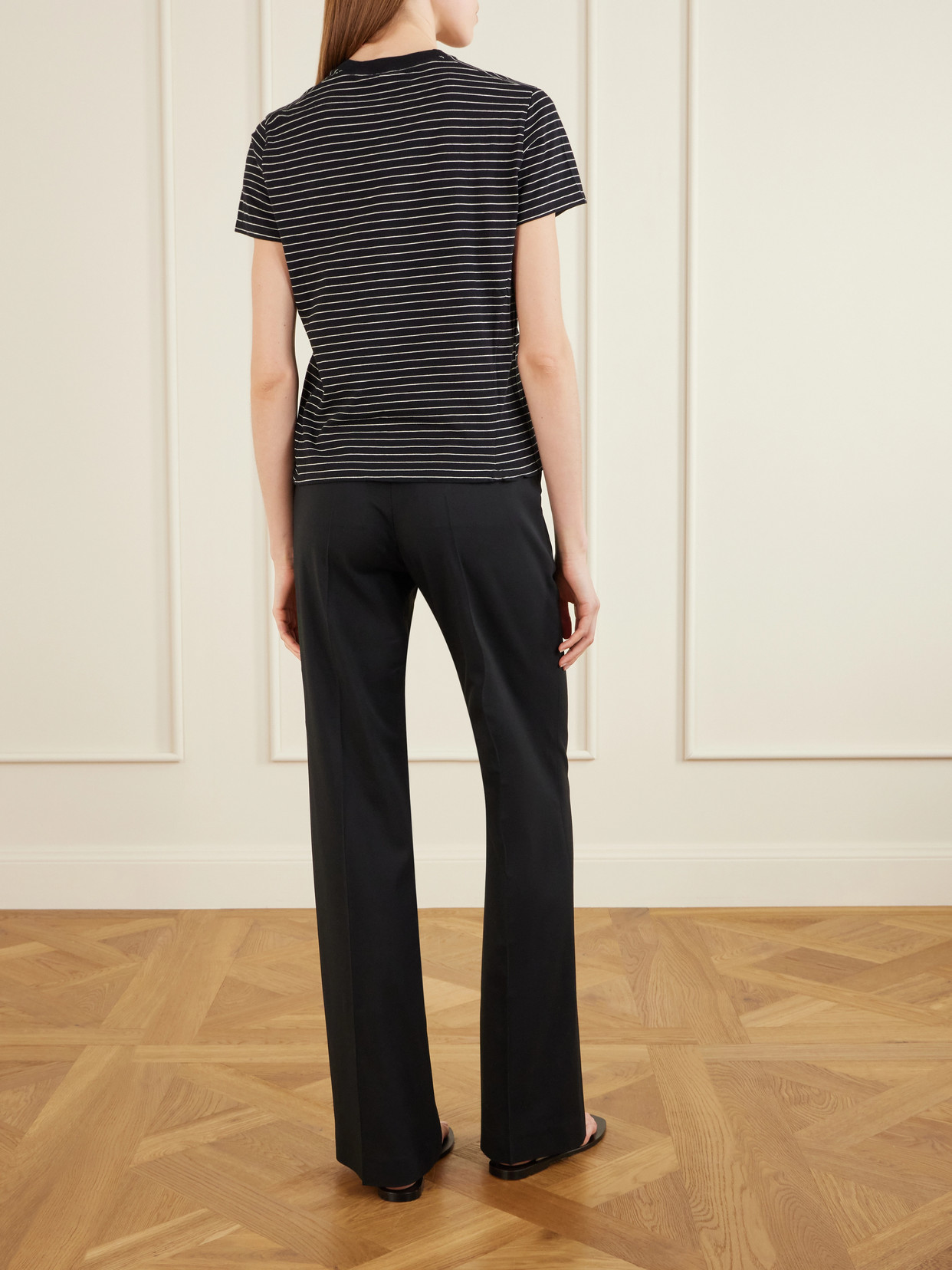 Kenzie Striped Cotton-Jersey T-Shirt