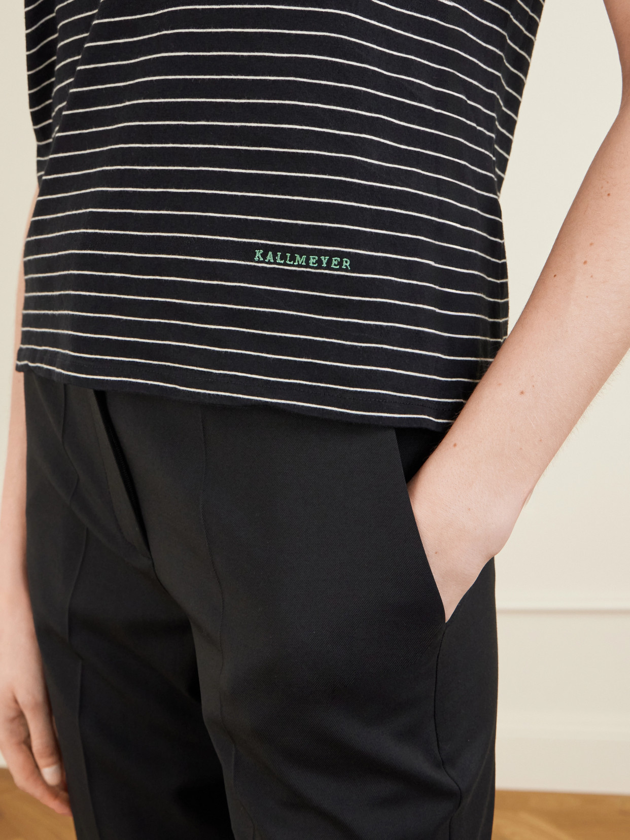 Kenzie Striped Cotton-Jersey T-Shirt