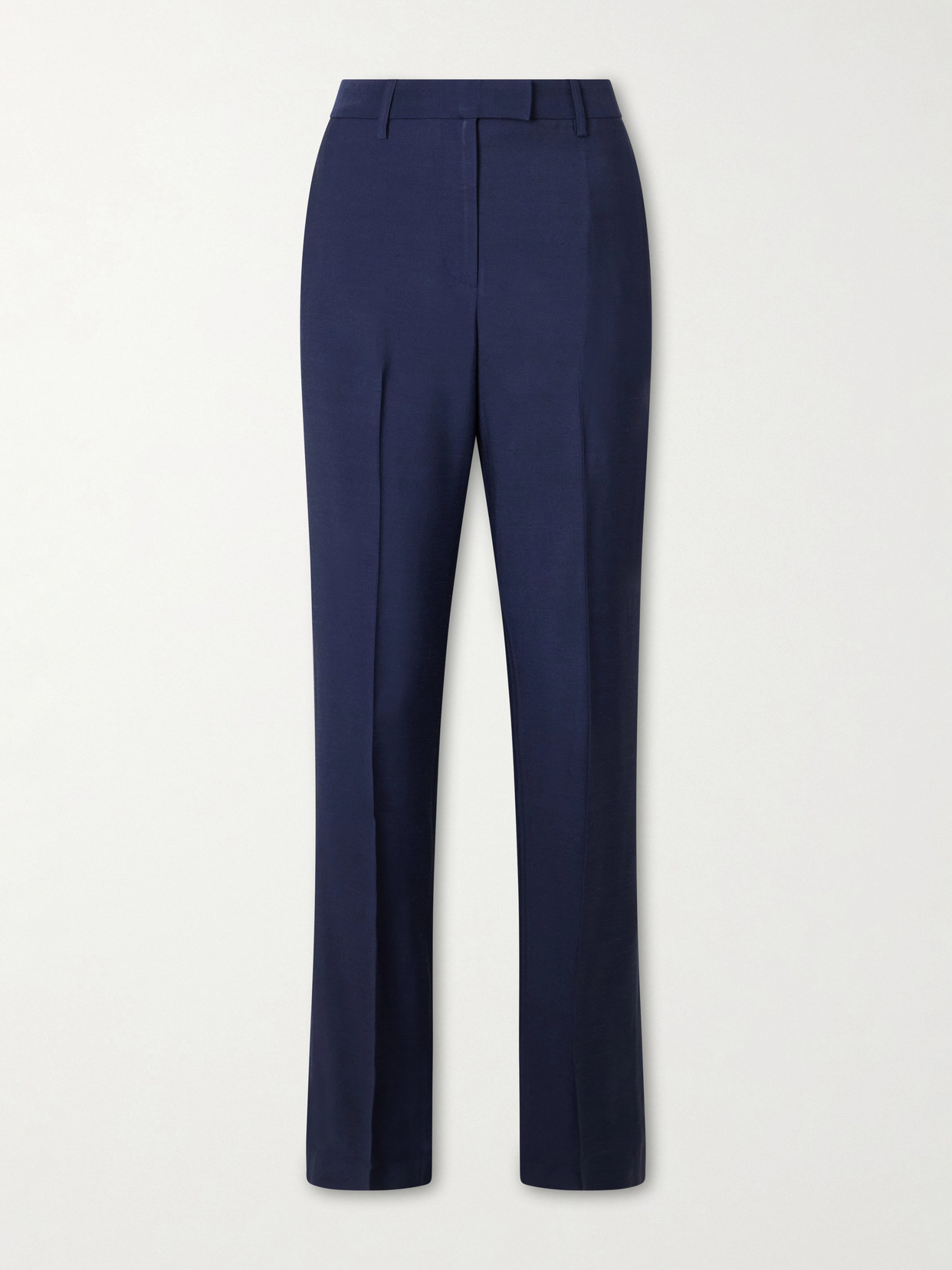 Kallmeyer Charlie Woven Mid-rise Straight-leg Pants In Blue