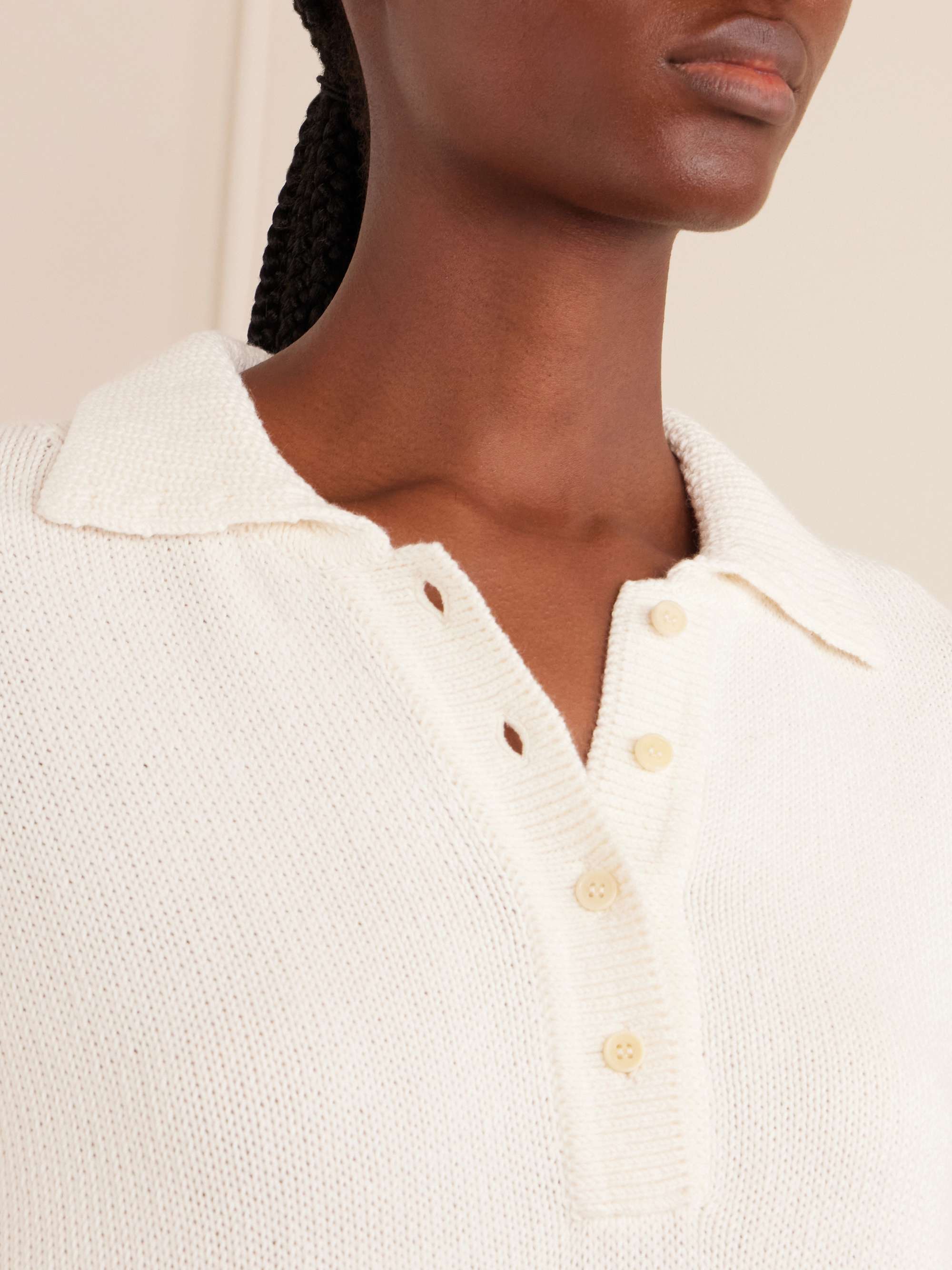 KALLMEYER Chessy cotton and wool-blend polo sweater | NET-A-PORTER