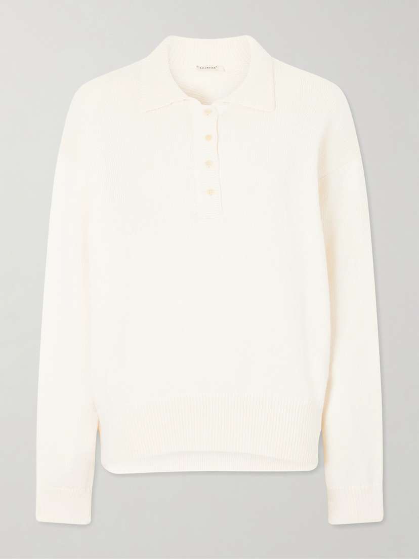 Kallmeyer Chessy Cotton And Wool-blend Polo Sweater | Thumbnail 7 Kallmeyer Chessy Cotton And Wool-blend Polo Sweater | Thumbnail 7