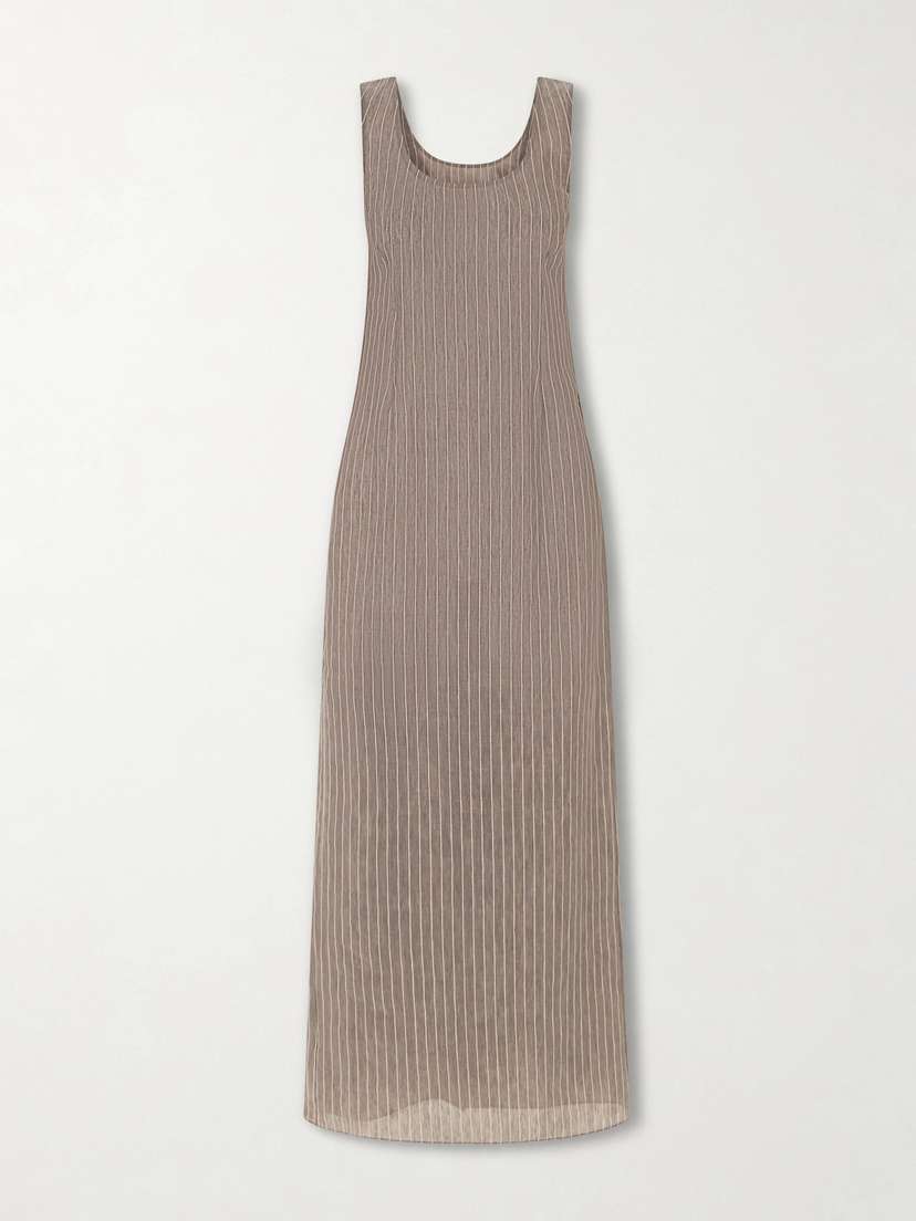 Kallmeyer Isadora Striped Linen Maxi Dress