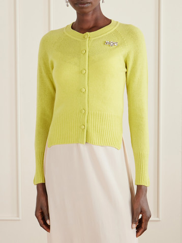 Simone Rocha Embellished cashmere cardigan