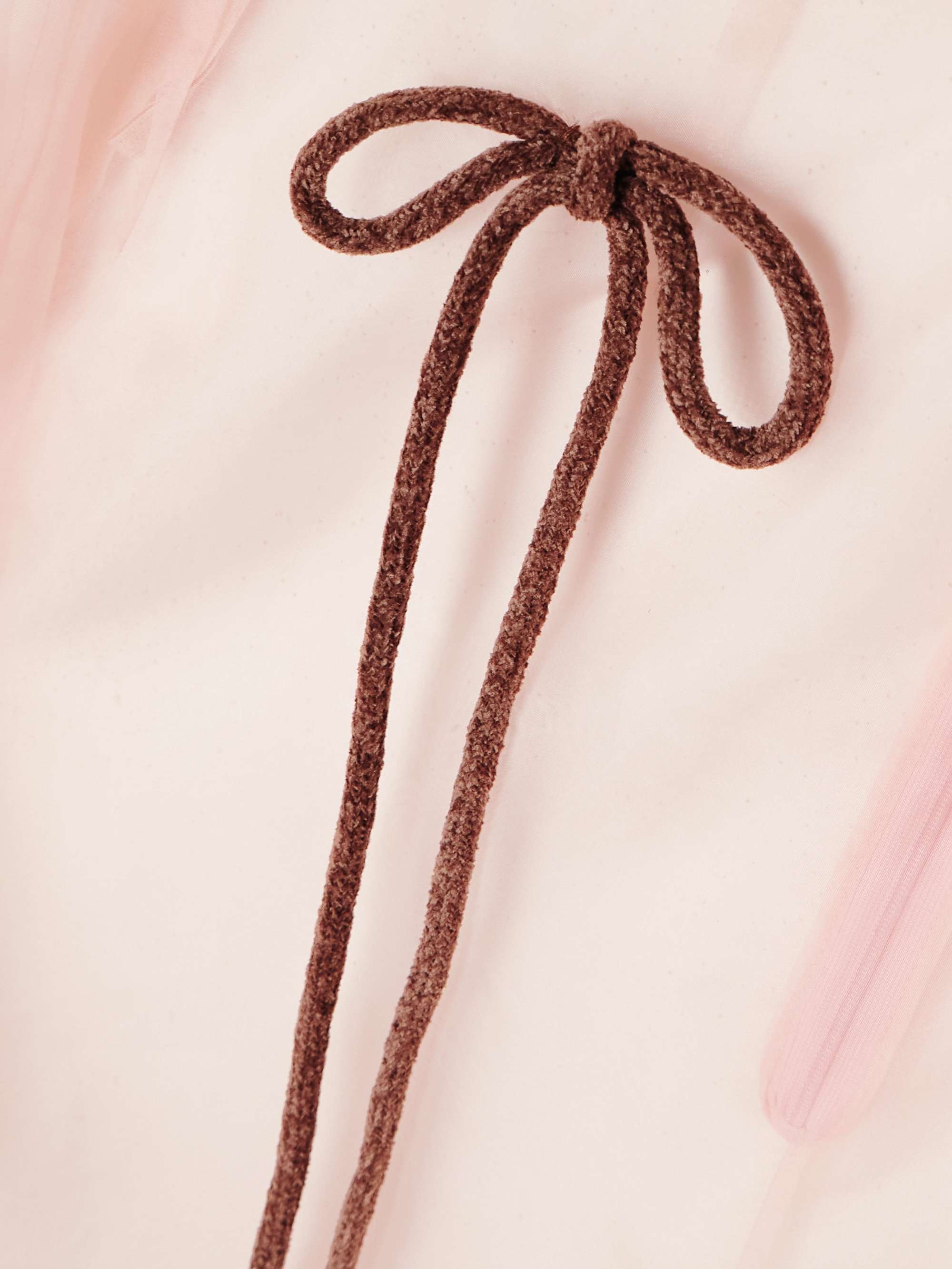 SIMONE ROCHA Bow-detailed silk-organza midi skirt | NET-A-PORTER