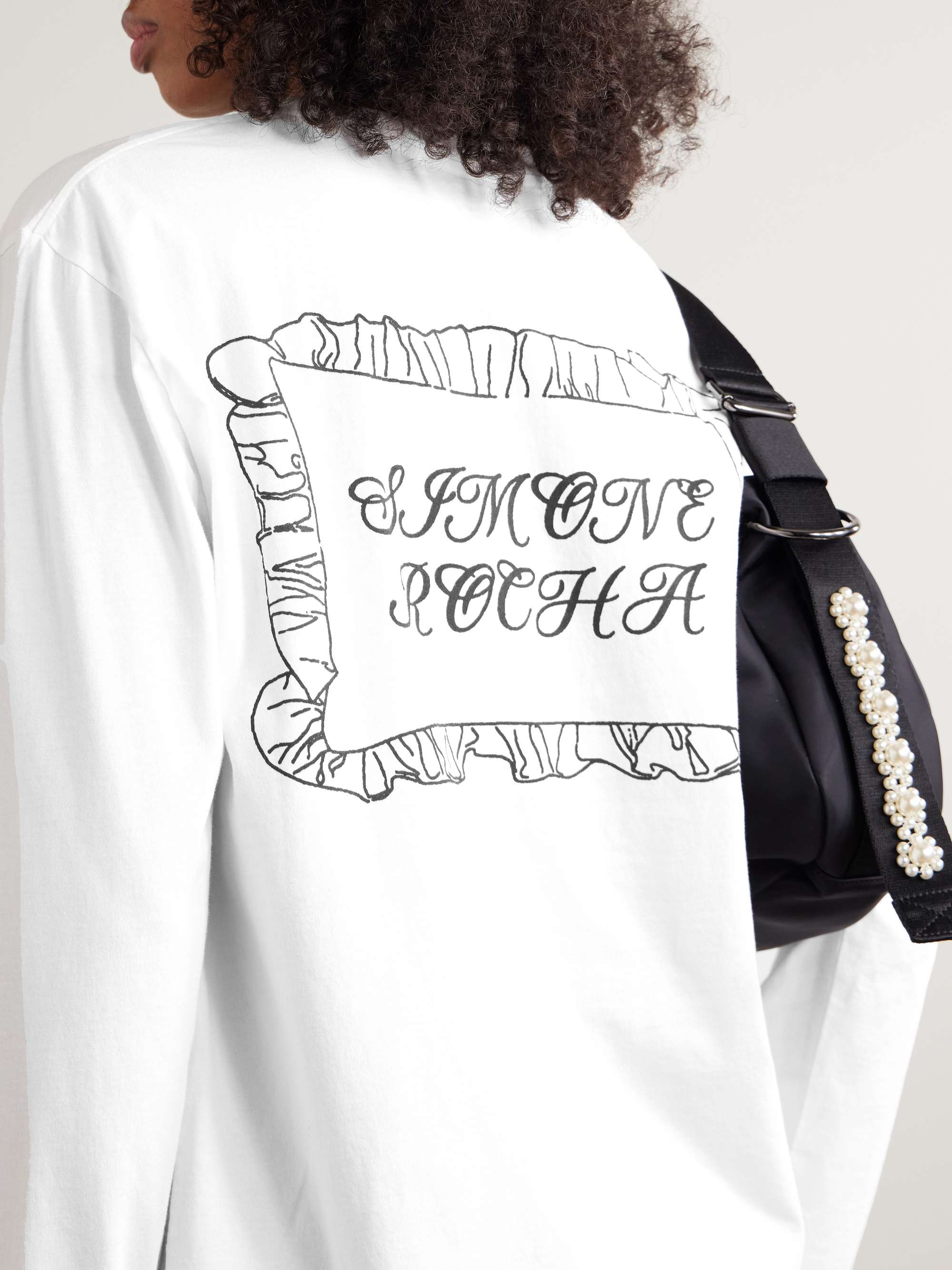 SIMONE ROCHA Pillowcase printed cotton-jersey T-shirt | NET-A-PORTER