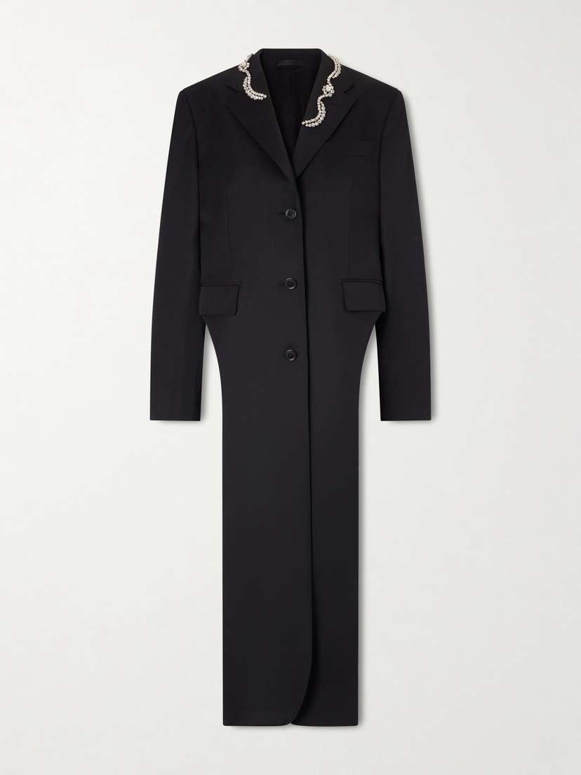 Simone Rocha Embellished Woven Coat