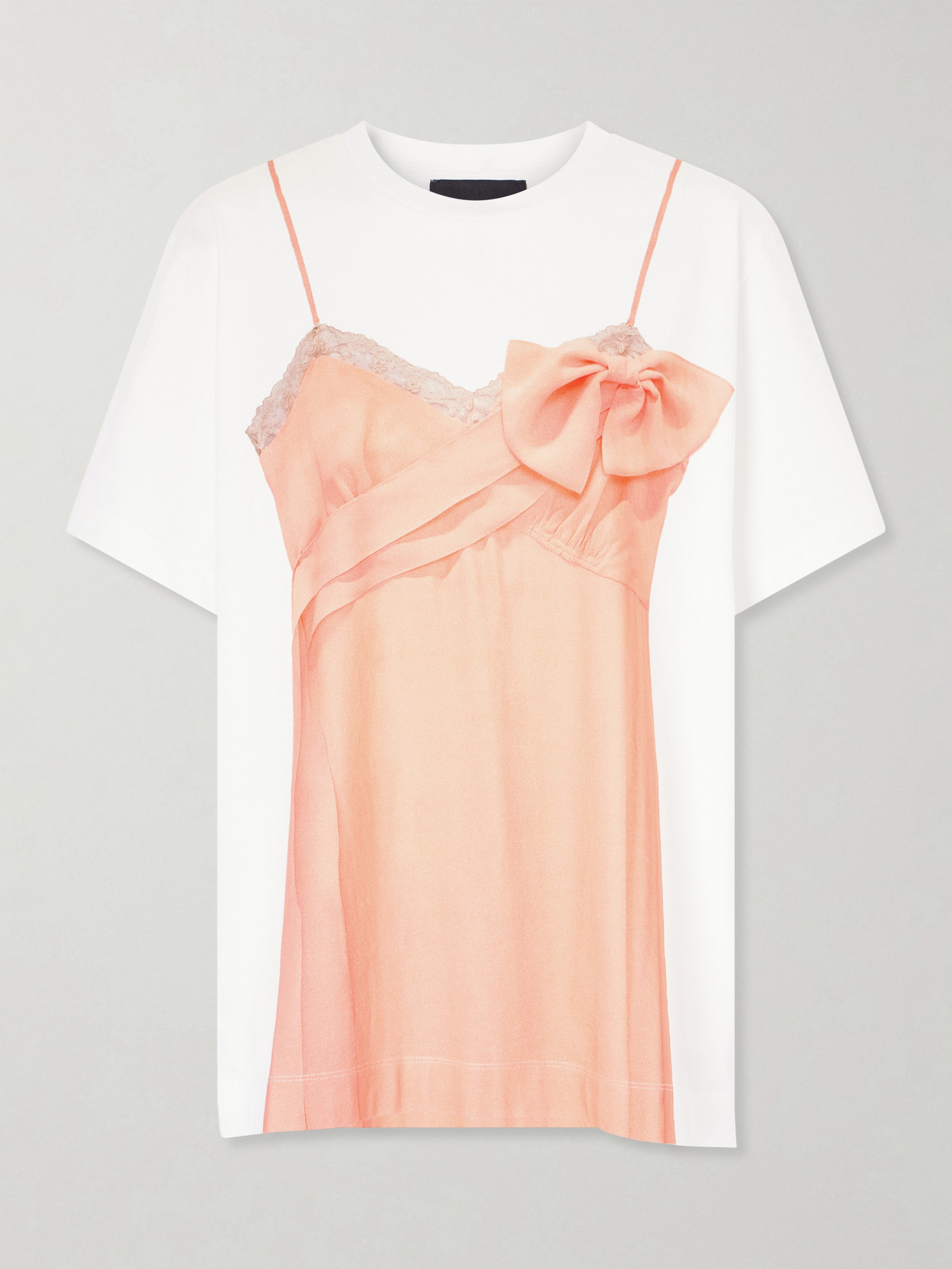 Simone Rocha Printed Cotton-jersey T-shirt In White