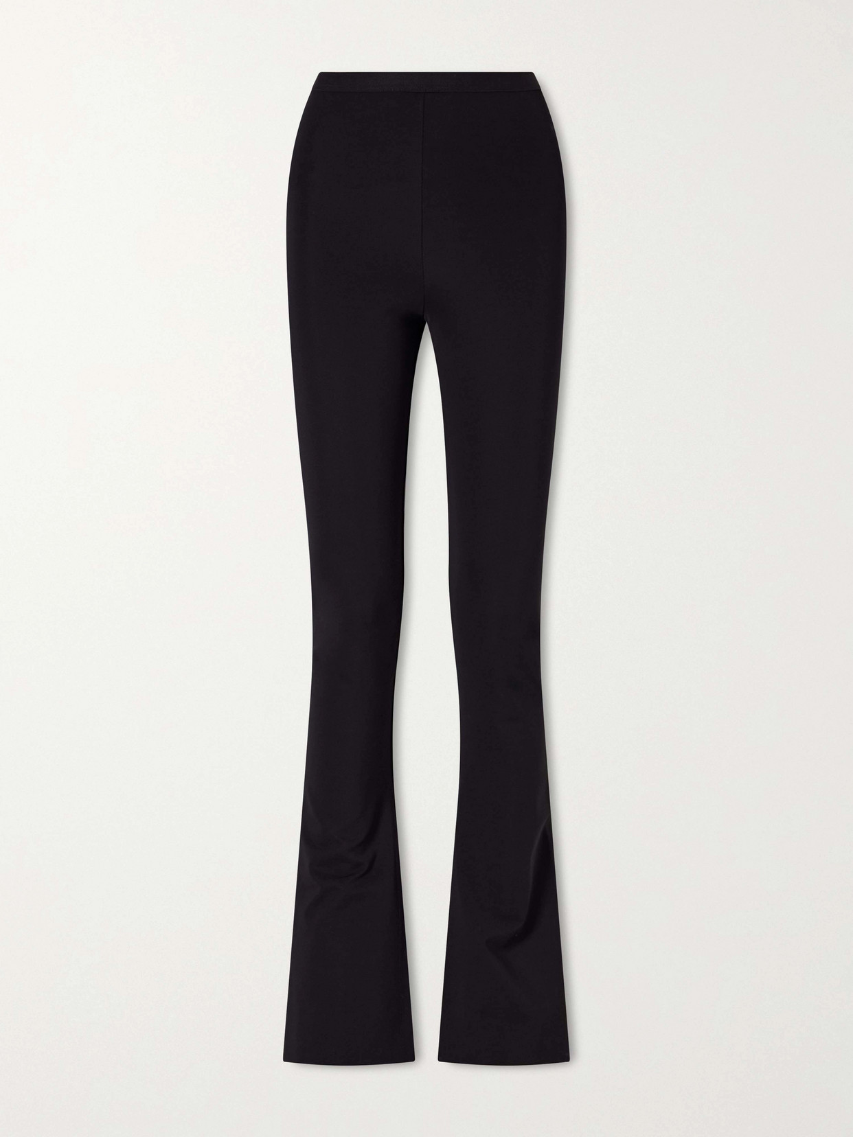 Rick Owens Carmen Jersey Flared Trousers In Black