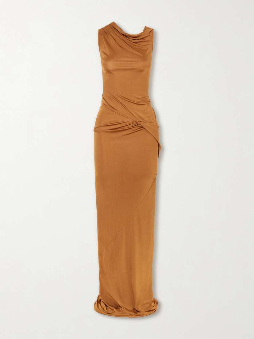 Rick Owens Shailee Draped Jersey Gown