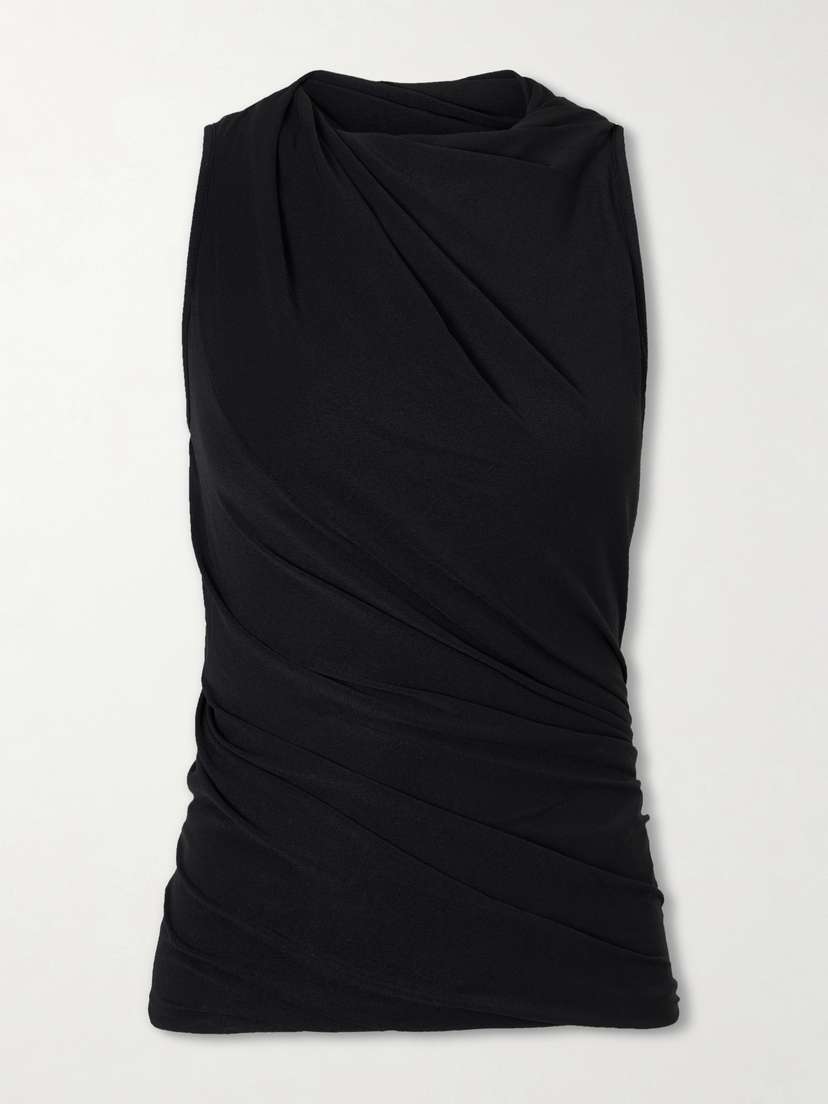 Rick Owens Gathered Stretch-jersey T-shirt