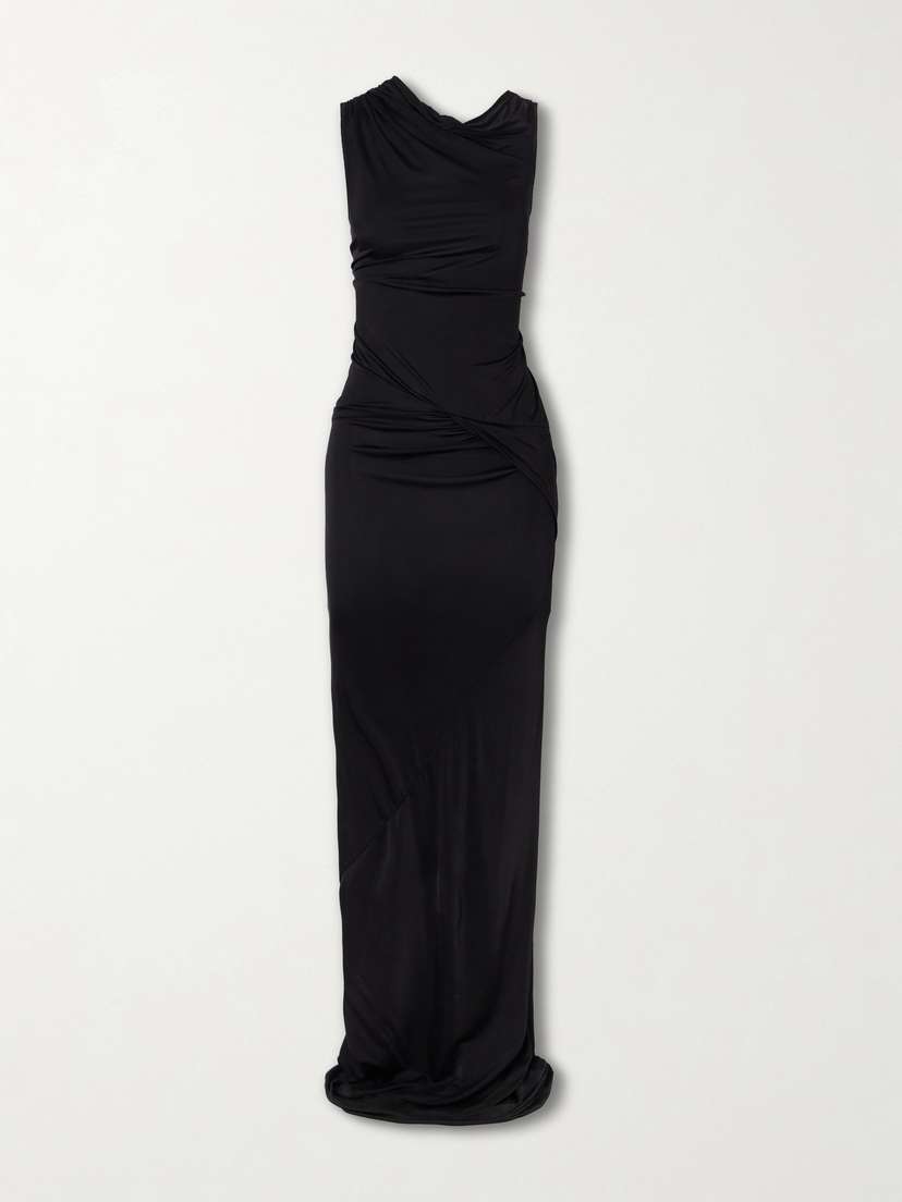Rick Owens Shailee Draped Jersey Gown