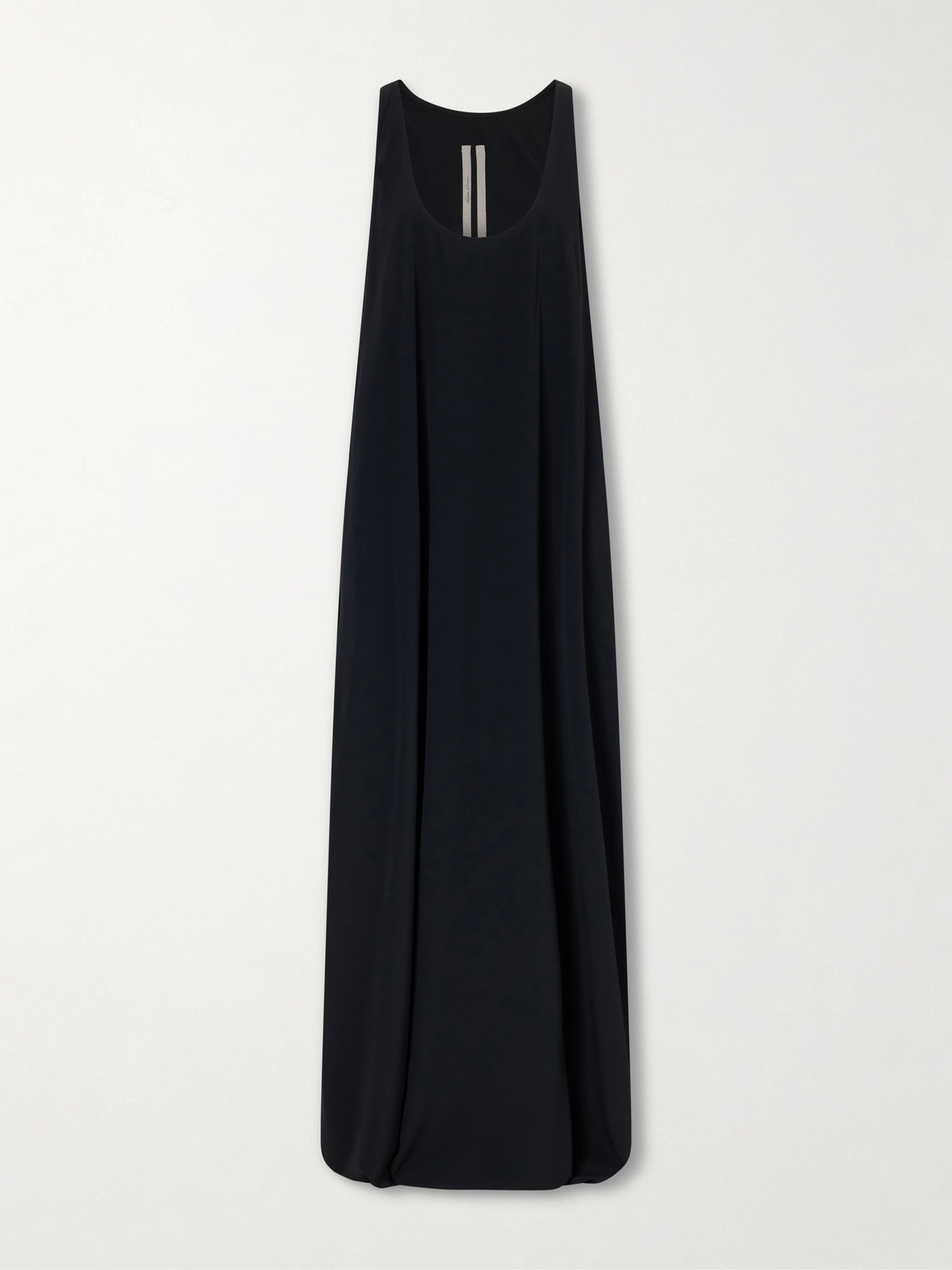 Rick Owens Tank Silk-blend Georgette Gown In Black