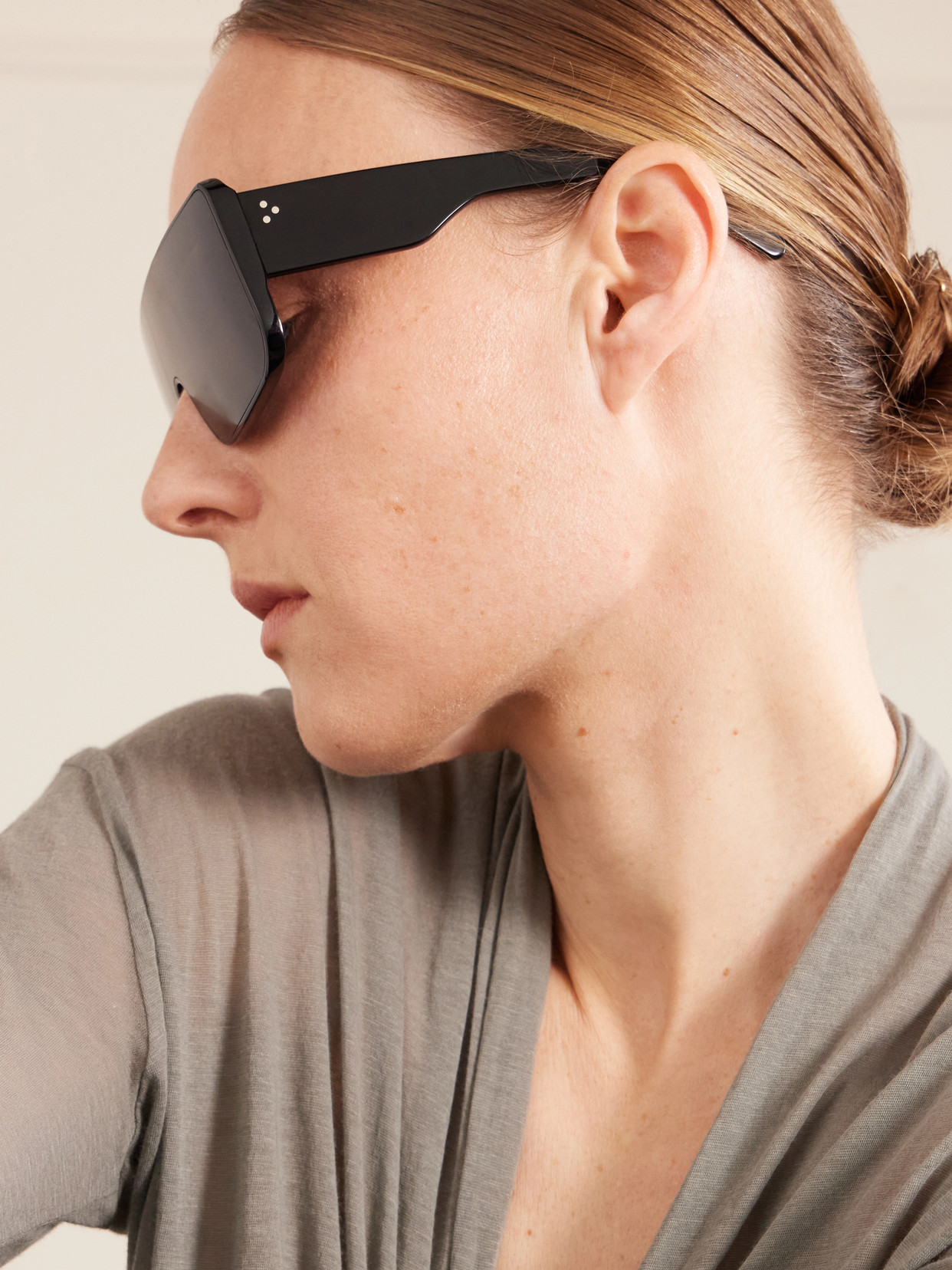 Rick Owens Documenta Square-frame Sunglasses In Black