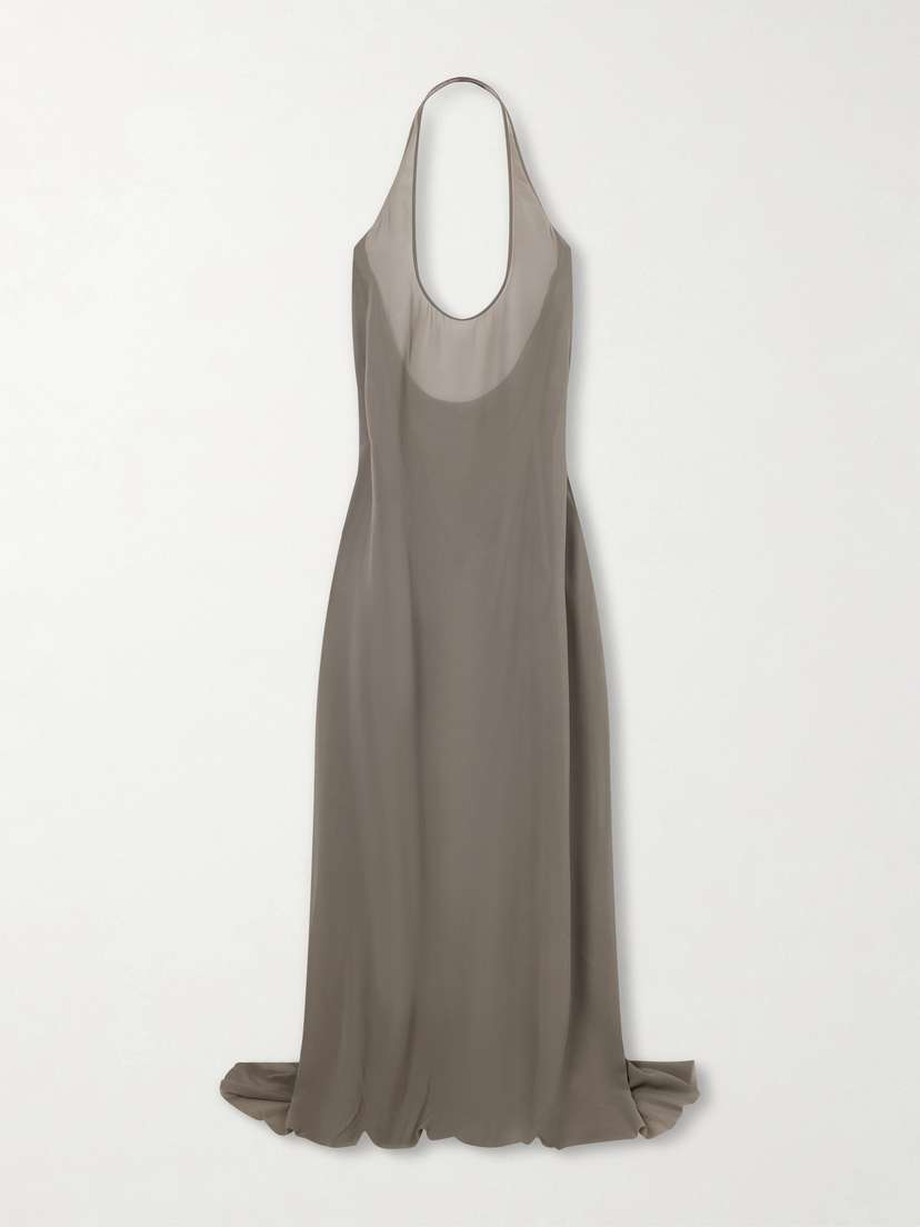 Rick Owens Haltar Silk Georgette Gown