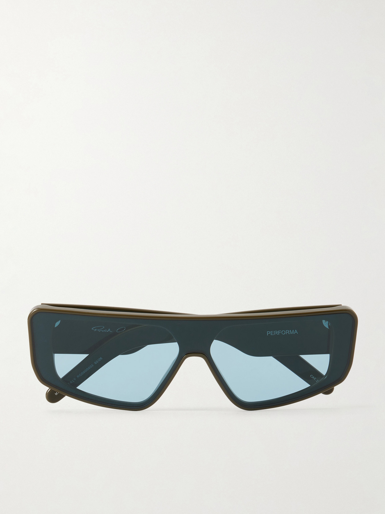 Rick Owens Performa Slim-frame Sunglasses In Blue