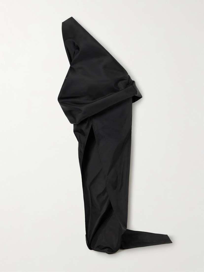 Rick Owens Draped Woven Maxi Skirt