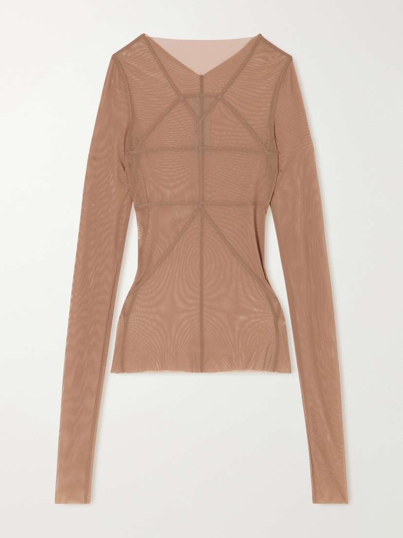 Rick Owens Stretch-tulle T-shirt