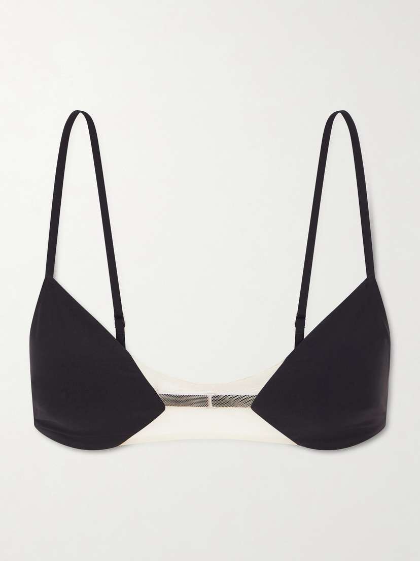Rick Owens Tulle-trimmed Bra