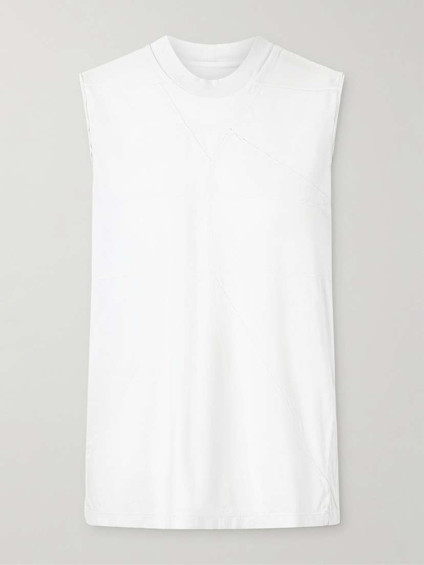 Rick Owens Paneled Cotton-jersey Tank Top