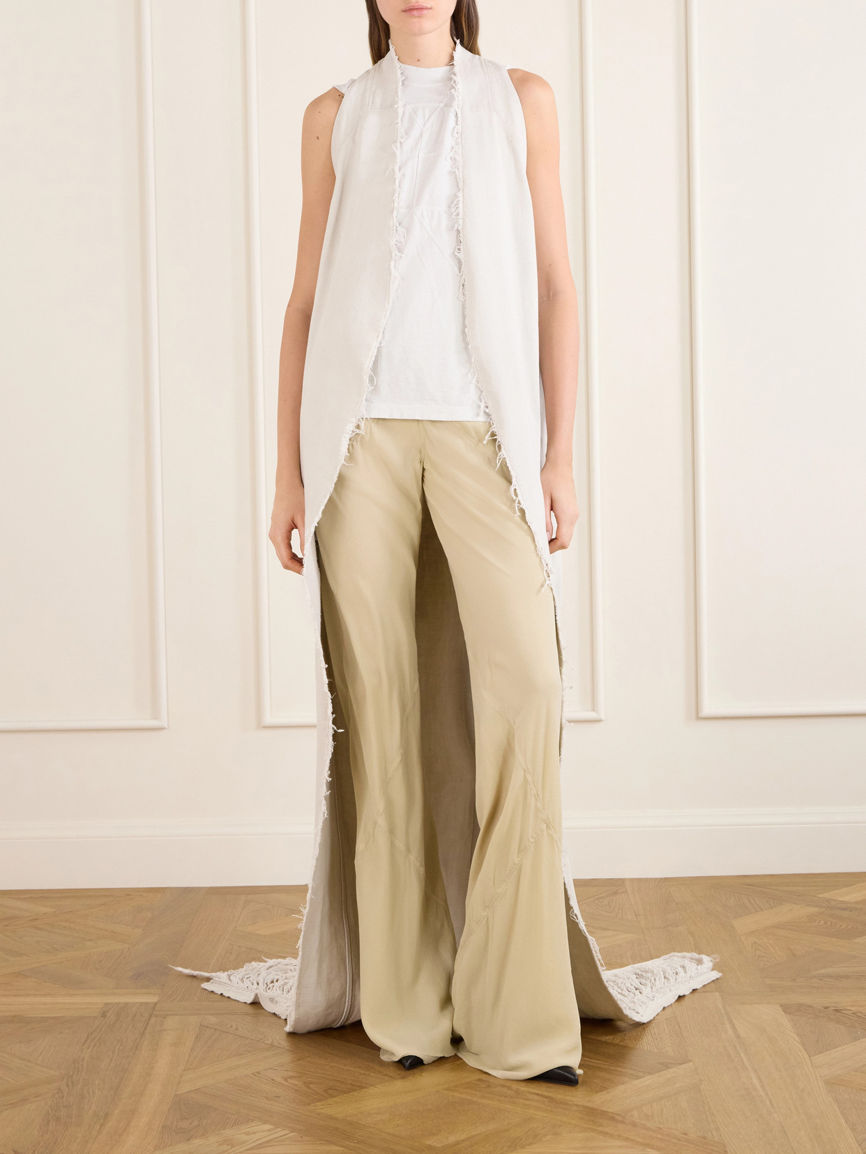 Paneled Cotton-Jersey Tank Top