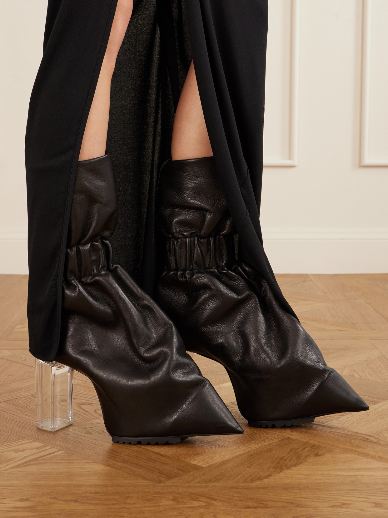 Taquito Gathered Ankle Boots