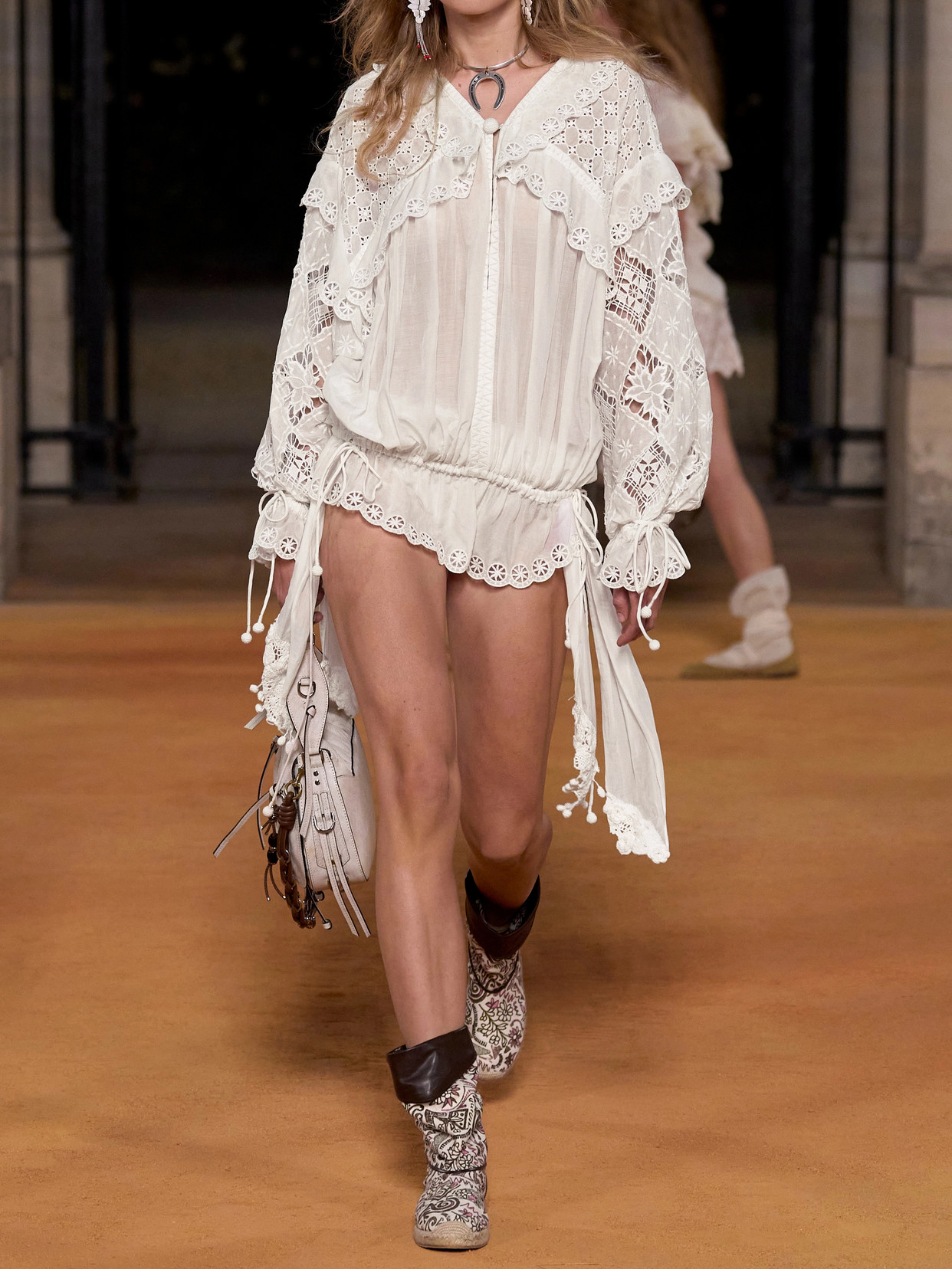 Nowana Broderie Anglaise Cotton And Silk-Blend Blouse