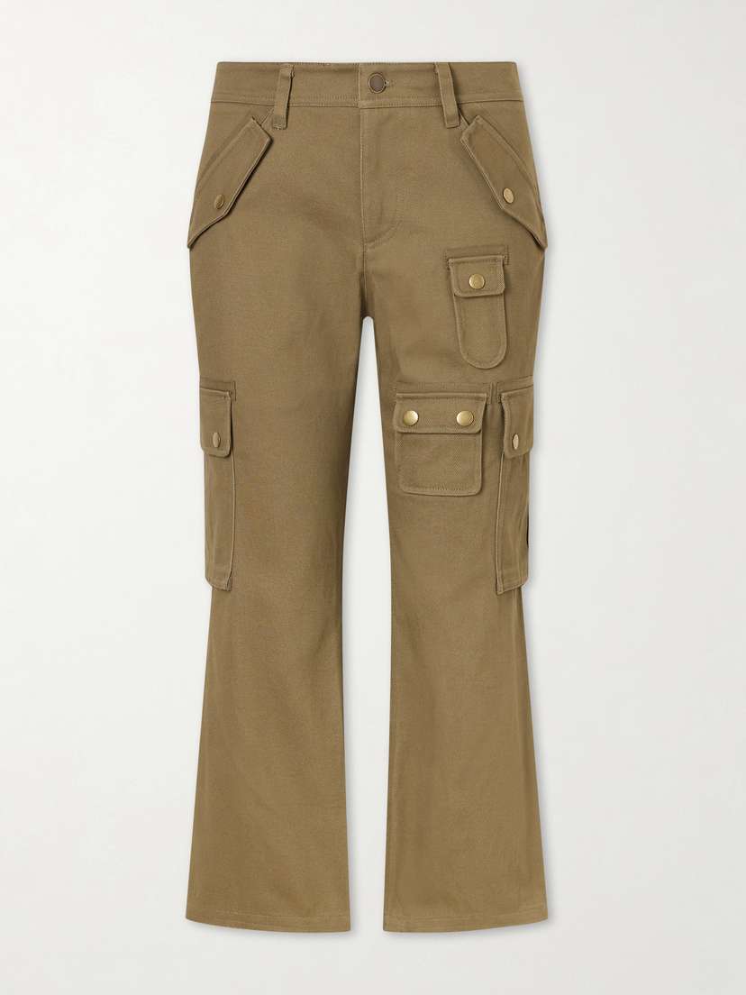 Isabel Marant Organic Cotton-twill Wide-leg Cargo Pants