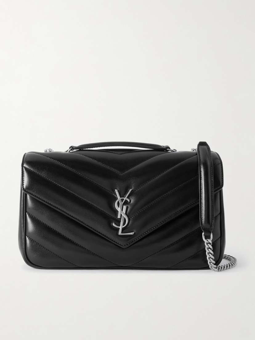 Saint Laurent Loulou Medium Matelassé Leather Shoulder Bag