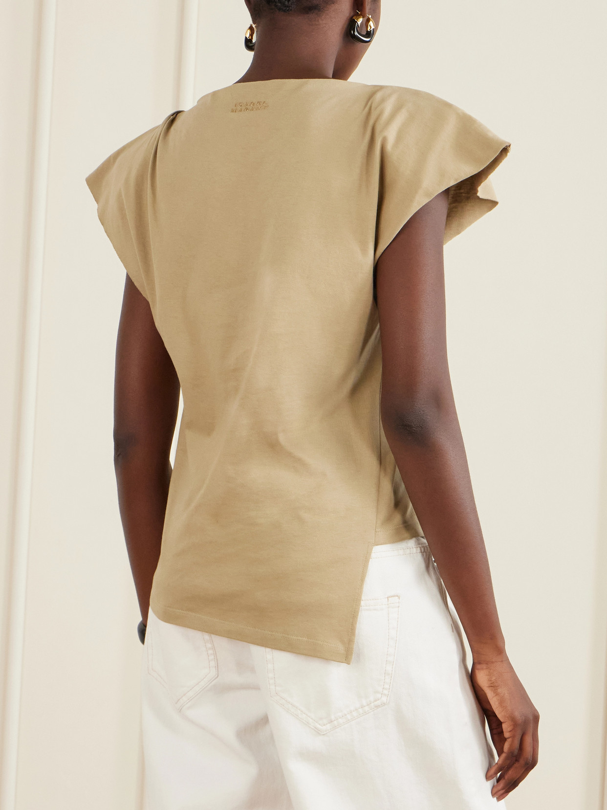 Sebani Asymmetric Cotton-Jersey T-Shirt