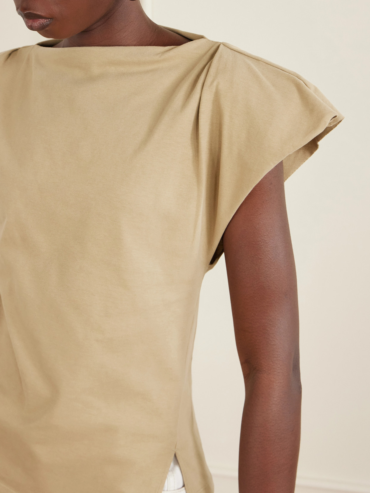 Sebani Asymmetric Cotton-Jersey T-Shirt