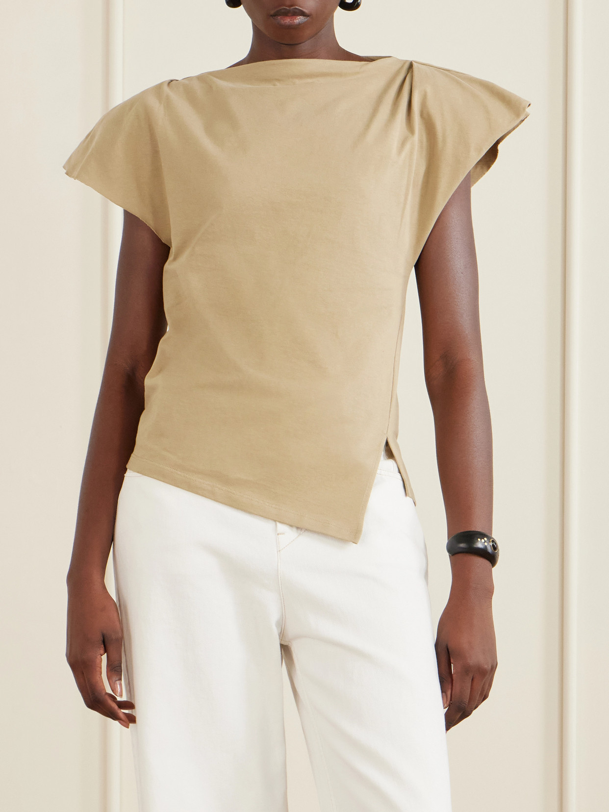 Sebani Asymmetric Cotton-Jersey T-Shirt
