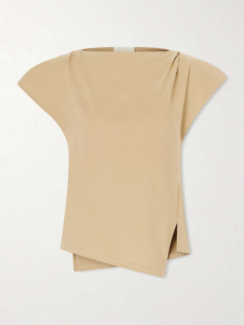 Isabel Marant Sebani Asymmetric Cotton-jersey T-shirt