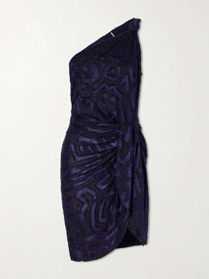Isabel Marant Lilana One-shoulder Fil Coupé Midi Dress