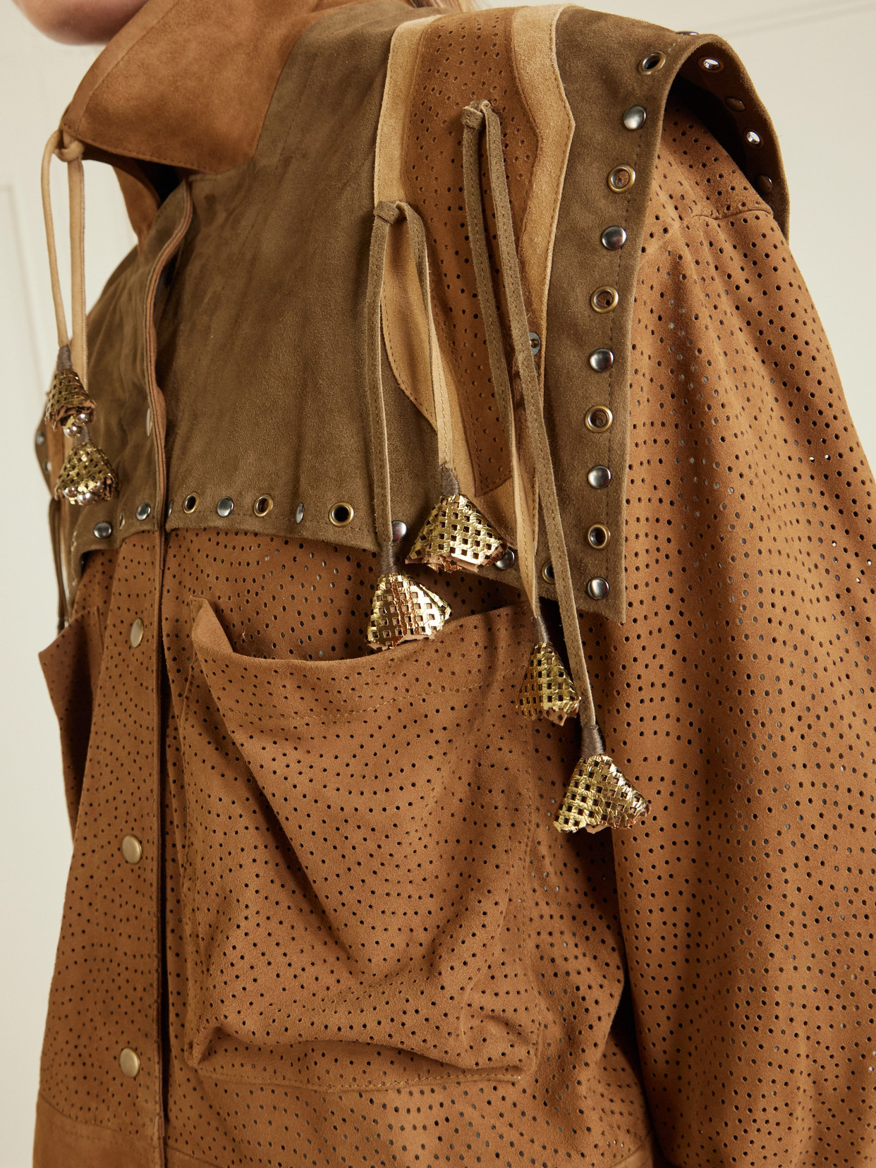 Kayae Embellished Perforated Jacket