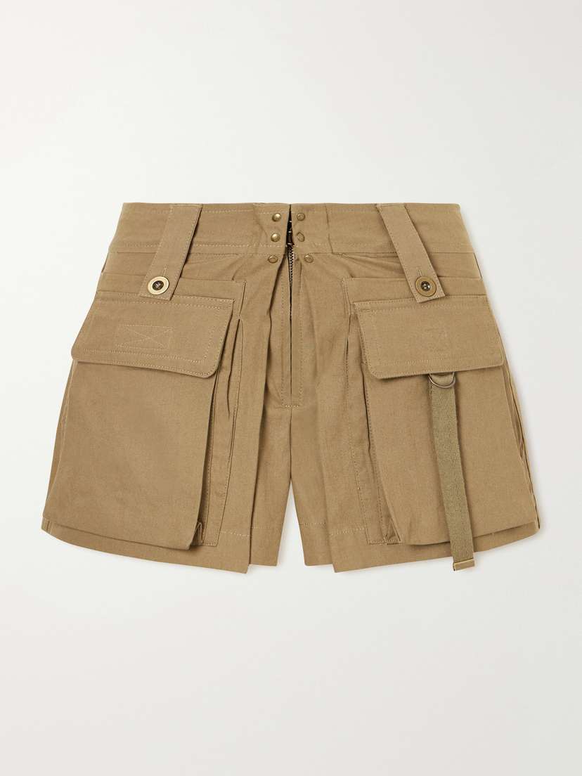 Isabel Marant Barta Cotton Straight-leg Shorts