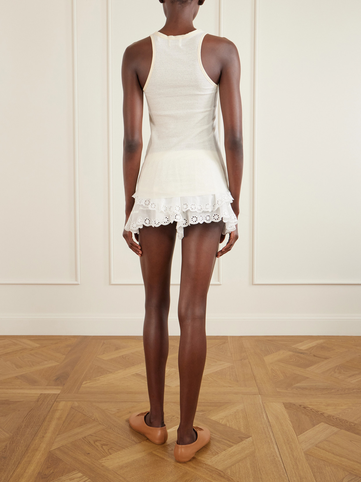 Helma Ribbed Silk Tank